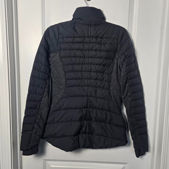 Lululemon Fluff Off Jacket - 6 Black / Heathered Herringbone Heathered Black - Picture 5 of 8